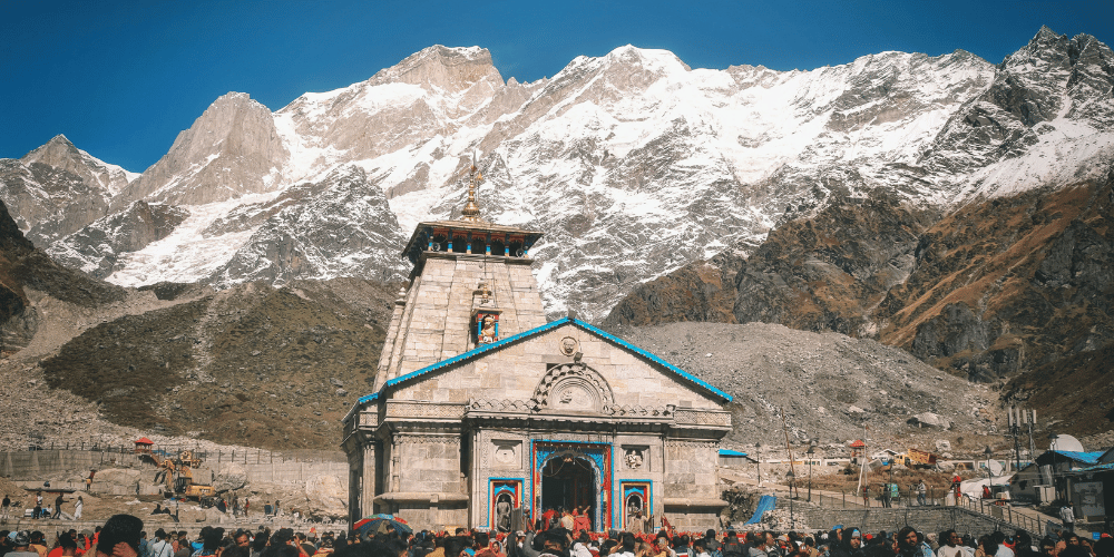 Kedarnath Temple on the Char Dham Yatra route, Uttarakhand