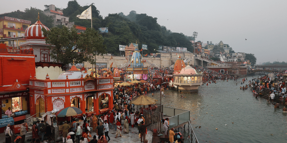 Evening Ganga Aarti at Har Ki Pauri, Haridwar