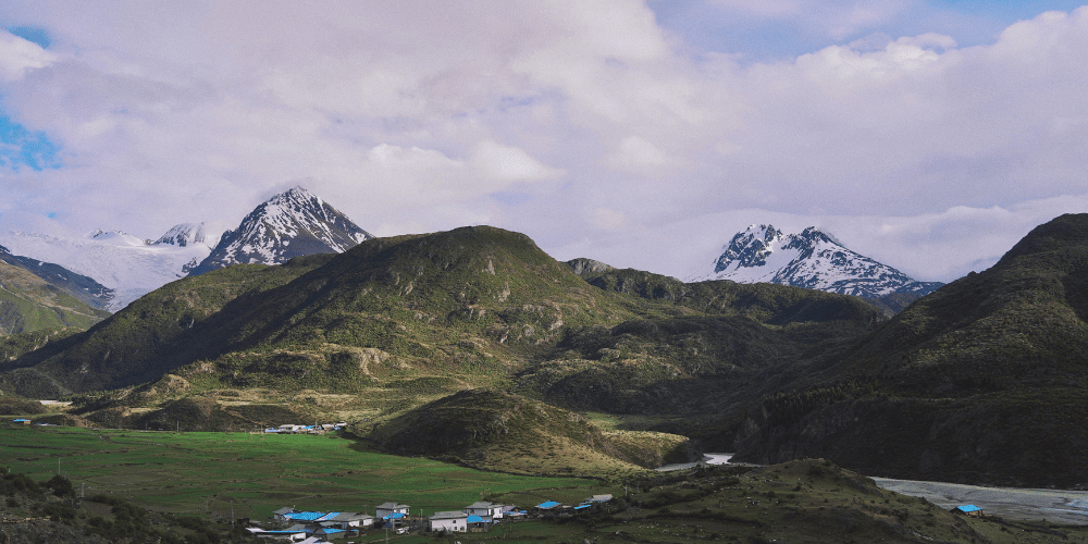 Gunji village in the Vyas Valley, Adi Kailash route